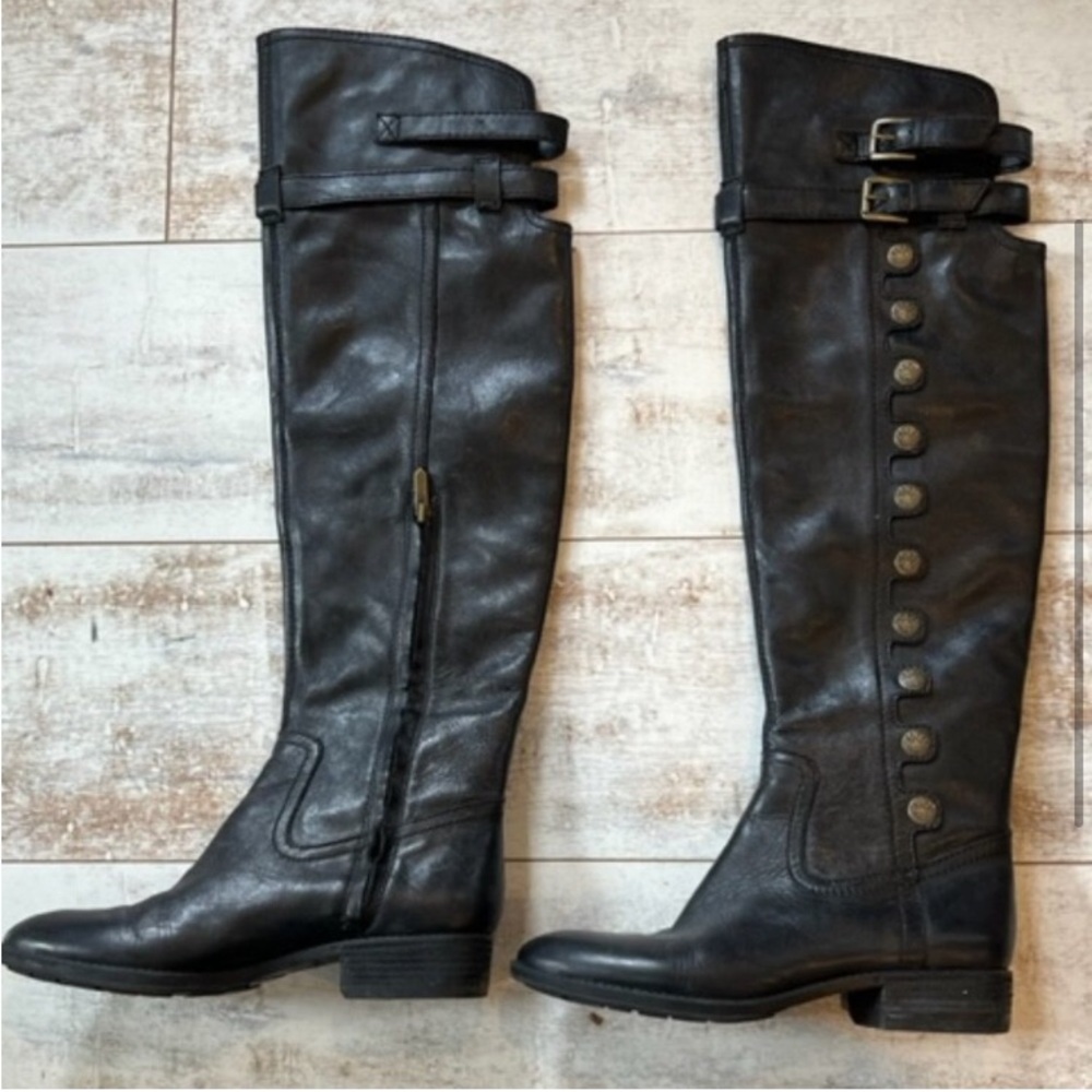 Thigh high boots, black, Dam Edelman 8.5